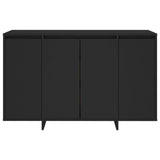 Sideboard Black 120x41x75 cm Engineered Wood - 45-Degree Angle