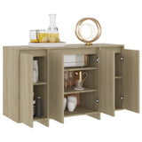 Sideboard Sonoma Oak 120x41x75 cm Engineered Wood - Side View