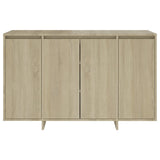 Sideboard Sonoma Oak 120x41x75 cm Engineered Wood - 45-Degree Angle