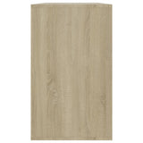 Sideboard Sonoma Oak 120x41x75 cm Engineered Wood - Rear View