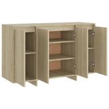 Sideboard Sonoma Oak 120x41x75 cm Engineered Wood - Close-Up Angle