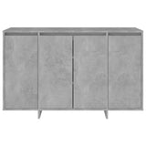 Sideboard Concrete Grey 120x41x75 cm Engineered Wood - 45-Degree Angle