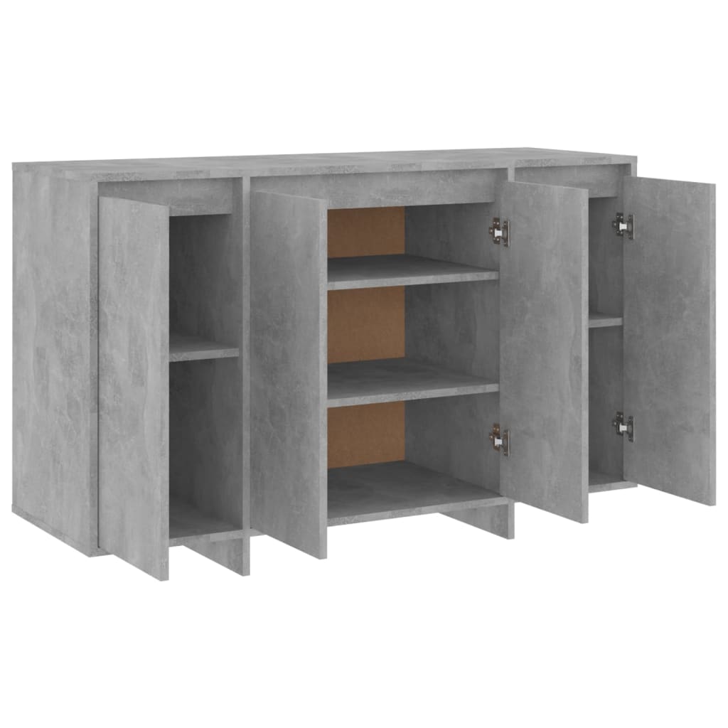 Sideboard Concrete Grey 120x41x75 cm Engineered Wood