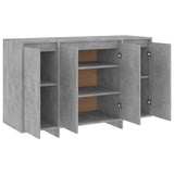 Sideboard Concrete Grey 120x41x75 cm Engineered Wood