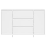 Sideboard with 3 Drawers White 120x41x75 cm Engineered Wood
