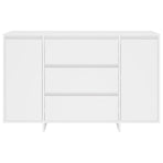 Sideboard with 3 Drawers White 120x41x75 cm Engineered Wood