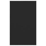 Sideboard with 3 Drawers Black 120x41x75 cm Engineered Wood - Rear View