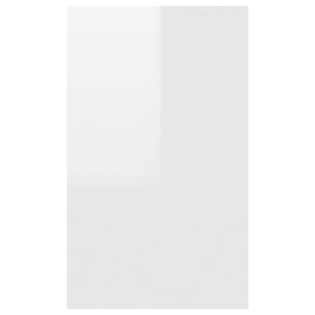 Sideboard with 3 Drawers High Gloss White 120x41x75 cm Engineered Wood