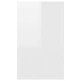 Sideboard with 3 Drawers High Gloss White 120x41x75 cm Engineered Wood - Rear View