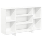 Sideboard White 120x30x75 cm Engineered Wood