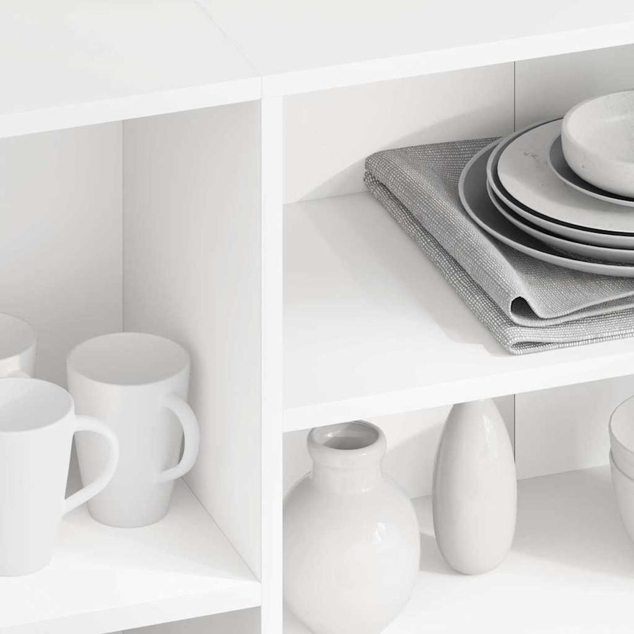 Sideboard White 120x30x75 cm Engineered Wood