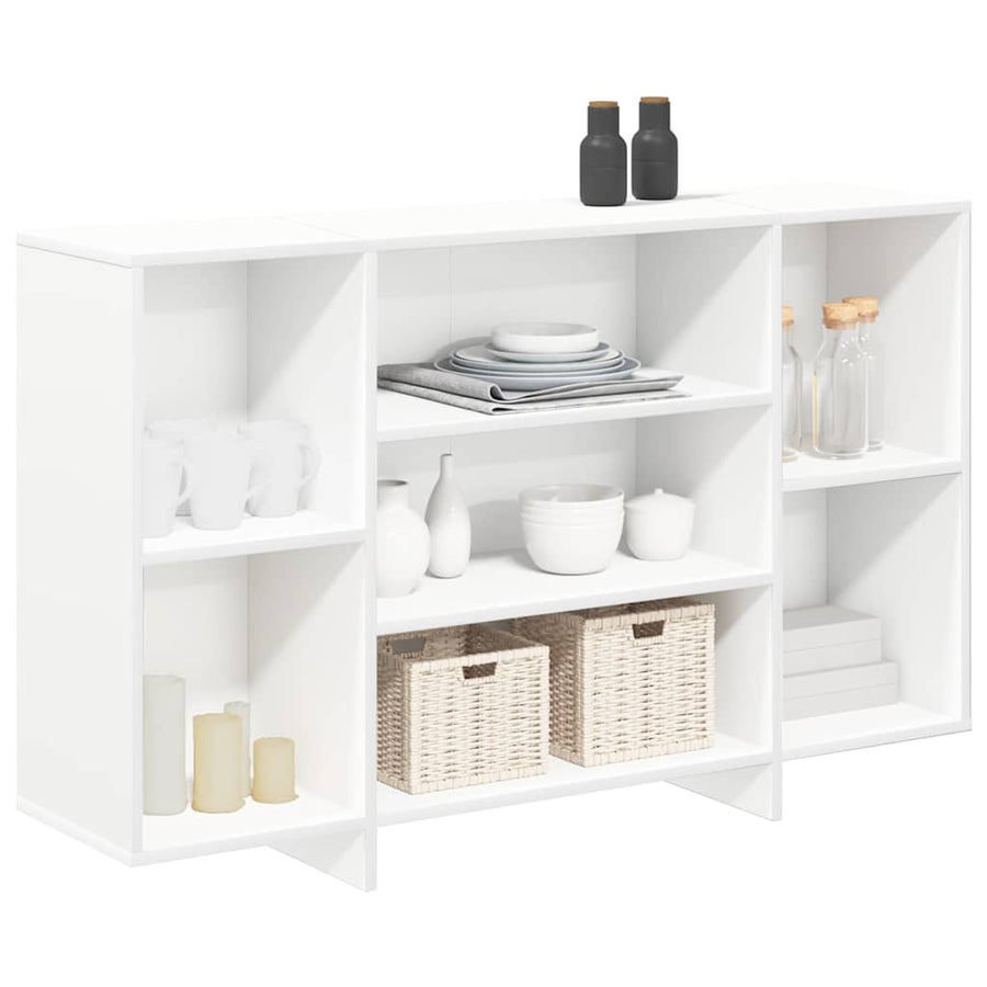 Sideboard White 120x30x75 cm Engineered Wood