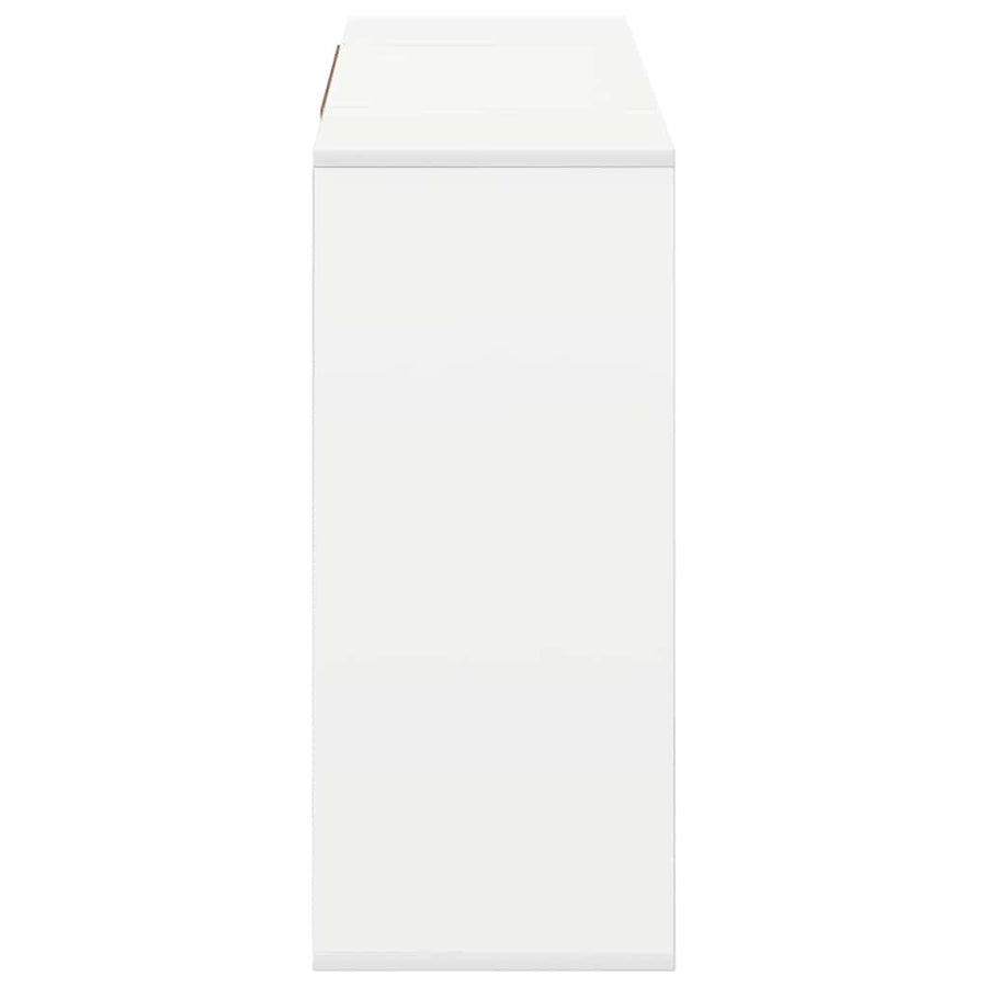 Sideboard White 120x30x75 cm Engineered Wood