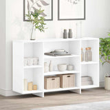 Sideboard White 120x30x75 cm Engineered Wood