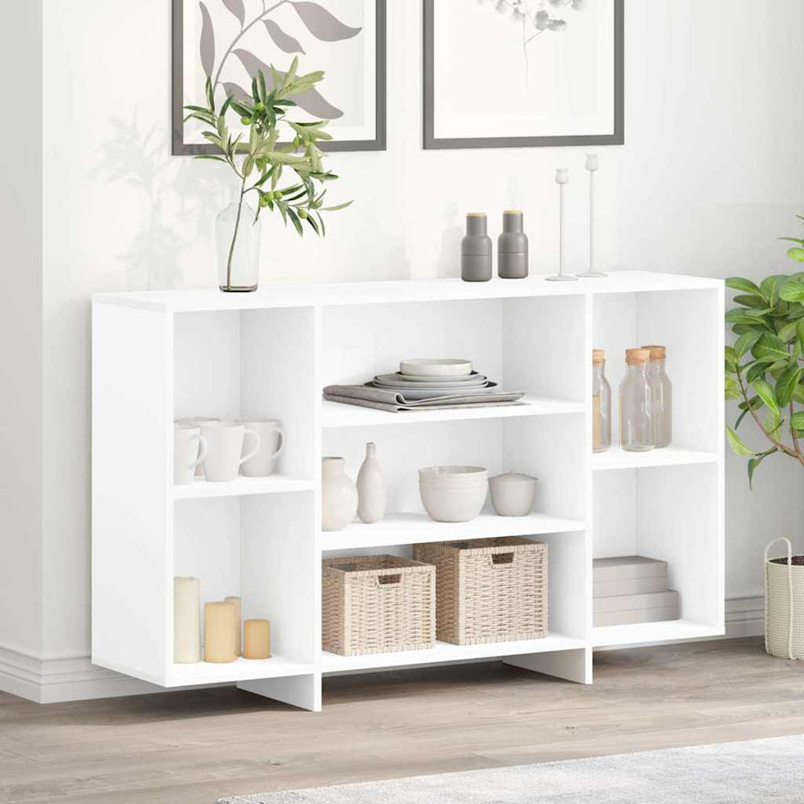Sideboard White 120x30x75 cm Engineered Wood