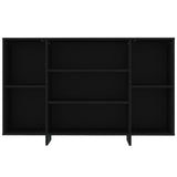 Sideboard Black 120x30x75 cm Engineered Wood - 45-Degree Angle