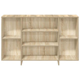 Sideboard Sonoma Oak 120x30x75 cm Engineered Wood - 45-Degree Angle