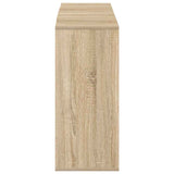Sideboard Sonoma Oak 120x30x75 cm Engineered Wood - Rear View