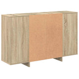 Sideboard Sonoma Oak 120x30x75 cm Engineered Wood - Close-Up Angle