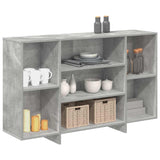 Sideboard Concrete Grey 120x30x75 cm Engineered Wood - Top-Down View