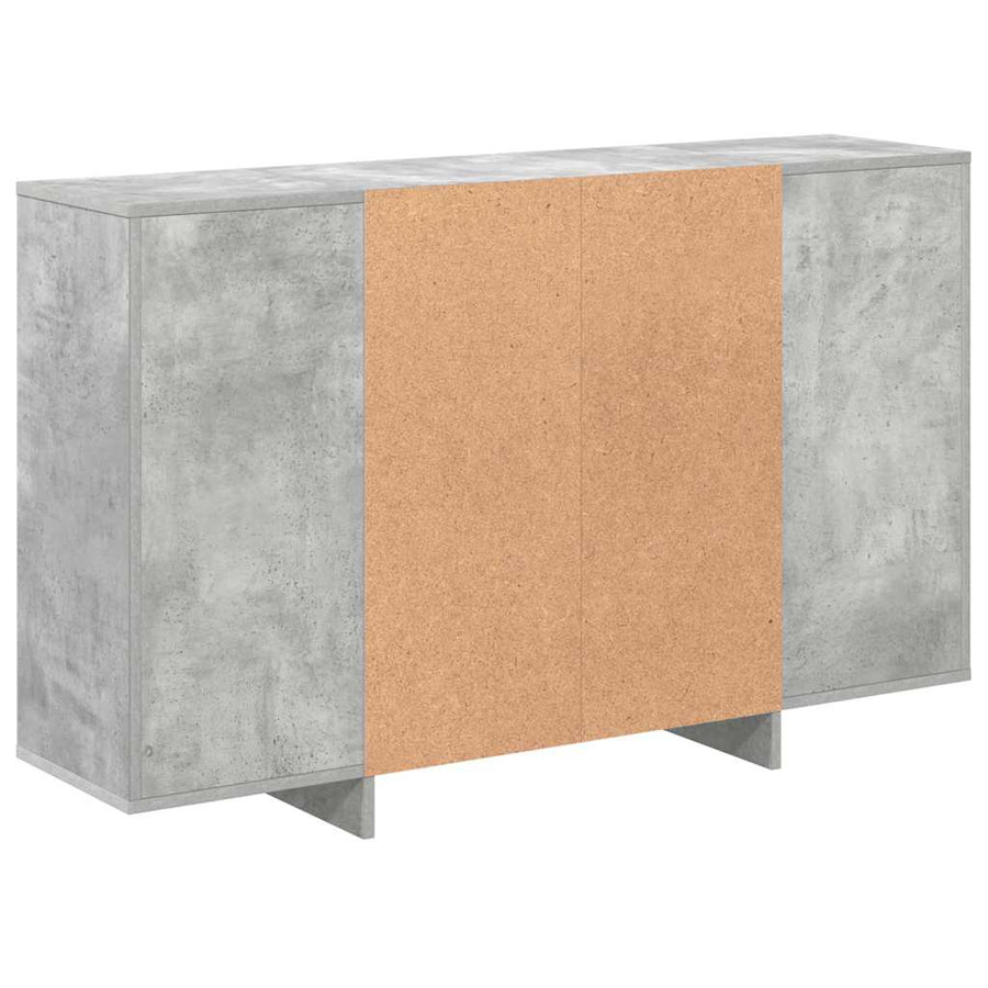 Sideboard Concrete Grey 120x30x75 cm Engineered Wood