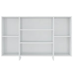 Sideboard High Gloss White 120x30x75 cm Engineered Wood
