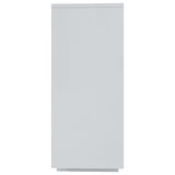 Sideboard High Gloss White 120x30x75 cm Engineered Wood - Rear View