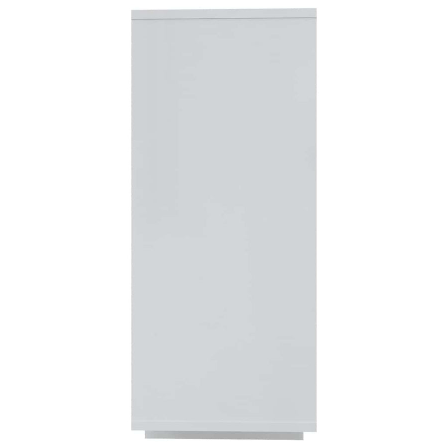 Sideboard High Gloss White 120x30x75 cm Engineered Wood