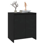 Sideboard Black 70x41x75 cm Engineered Wood