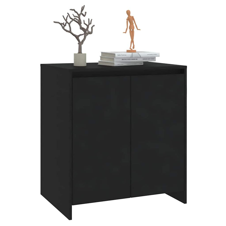 Sideboard Black 70x41x75 cm Engineered Wood