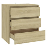 Sideboard Sonoma Oak 70x41x75 cm Engineered Wood - 45-Degree Angle