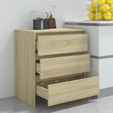 Sideboard Sonoma Oak 70x41x75 cm Engineered Wood - Low Angle