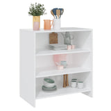 Sideboard White 70x40.5x75 cm Engineered Wood - Top-Down View