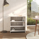 Sideboard Concrete Grey 70x40.5x75 cm Engineered Wood - Side View