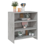 Sideboard Concrete Grey 70x40.5x75 cm Engineered Wood - Top-Down View
