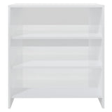 Sideboard High Gloss White 70x40.5x75 cm Engineered Wood