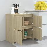 Sideboard Sonoma Oak 70x41x75 cm Engineered Wood - Low Angle