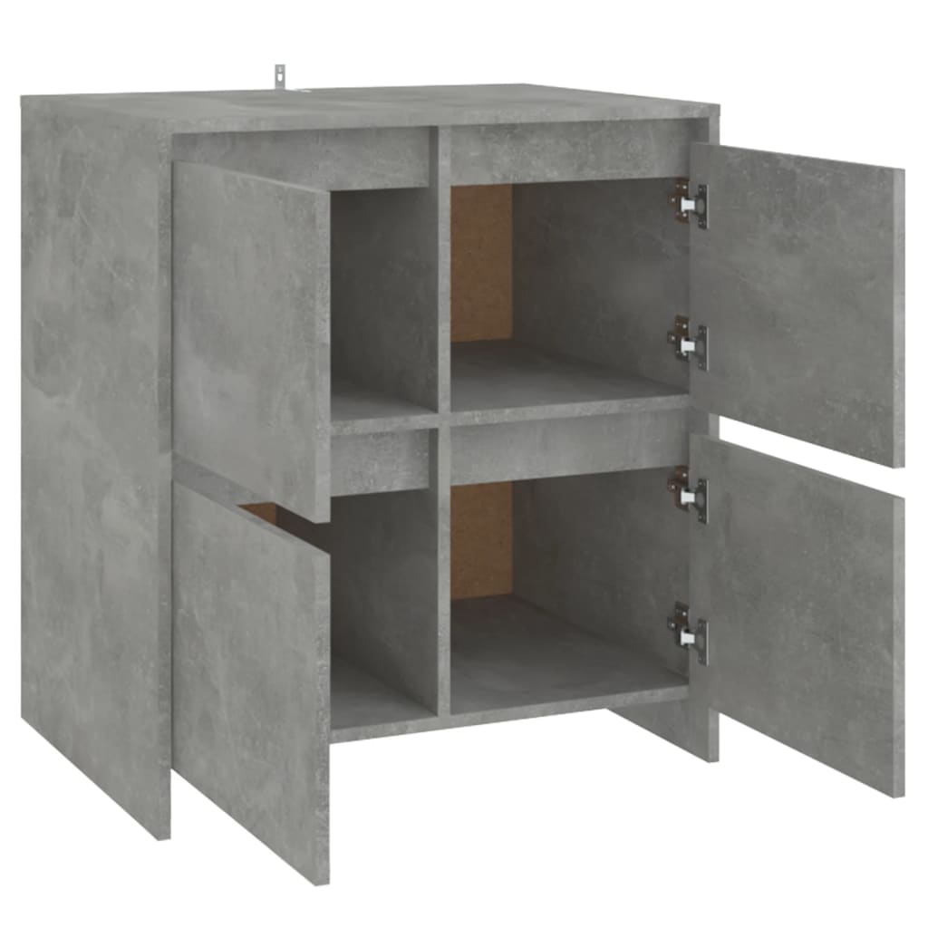 Sideboard Concrete Grey 70x41x75 cm Engineered Wood