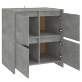 Sideboard Concrete Grey 70x41x75 cm Engineered Wood - 45-Degree Angle