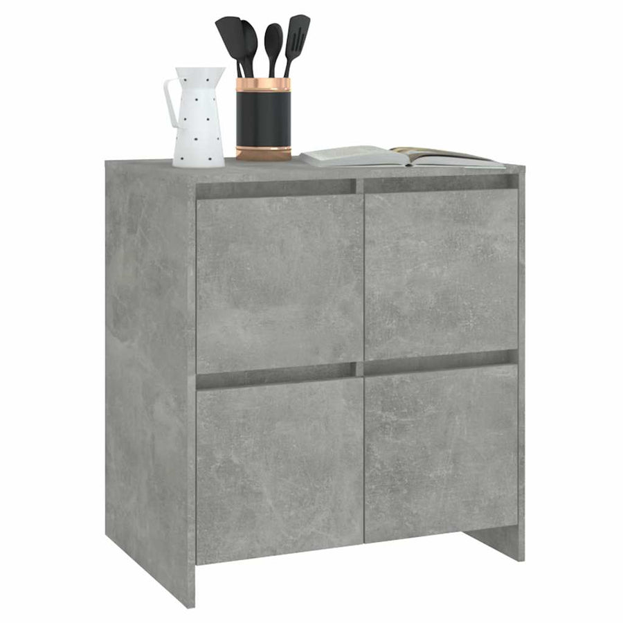 Sideboard Concrete Grey 70x41x75 cm Engineered Wood