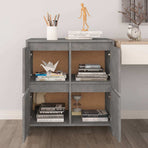 Sideboard Concrete Grey 70x41x75 cm Engineered Wood