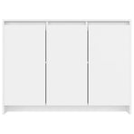 Sideboard White 102x33x75 cm Engineered Wood