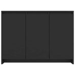 Sideboard Black 102x33x75 cm Engineered Wood