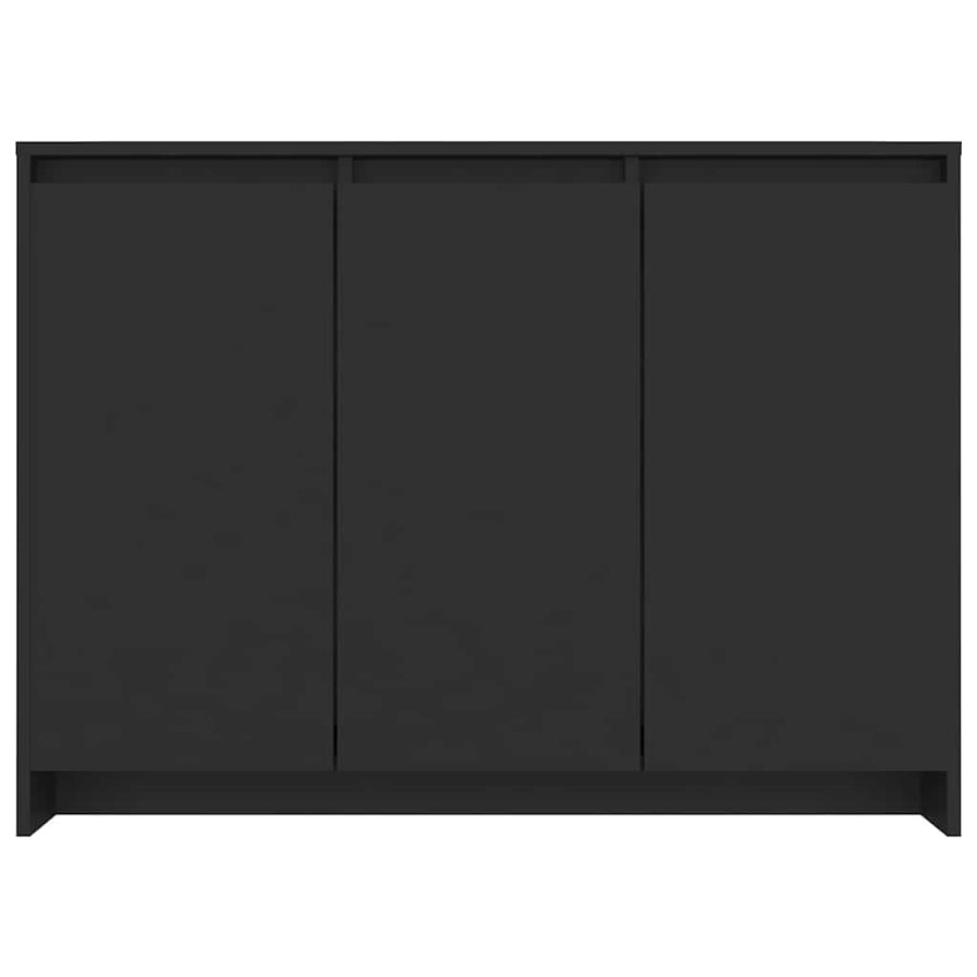 Sideboard Black 102x33x75 cm Engineered Wood