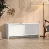 TV Cabinet White 90x35x40 cm Engineered Wood