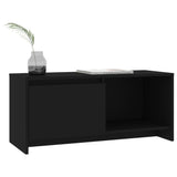 TV Cabinet Black 90x35x40 cm Engineered Wood