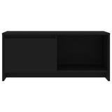 TV Cabinet Black 90x35x40 cm Engineered Wood - 45-Degree Angle