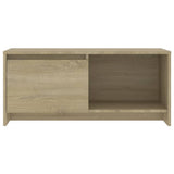 TV Cabinet Sonoma Oak 90x35x40 cm Engineered Wood - 45-Degree Angle