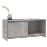 TV Cabinet Concrete Grey 90x35x40 cm Engineered Wood - Top-Down View