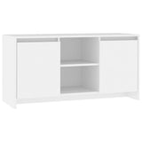 TV Cabinet White 102x37.5x52.5 cm Engineered Wood - Front View
